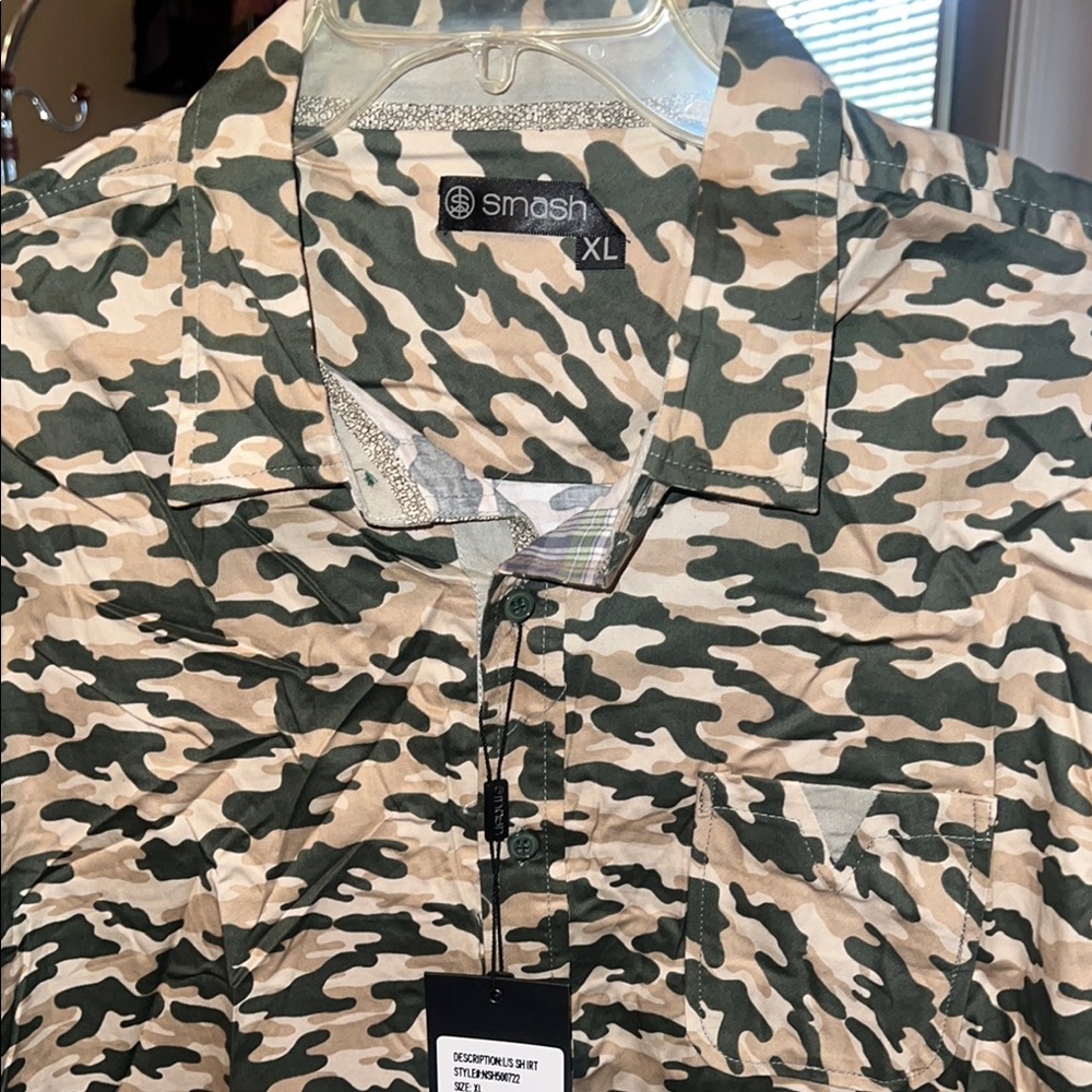 Smash Camo Button-Up Shirt